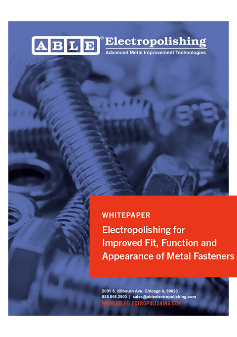 Electropolishing for Metal Fasteners